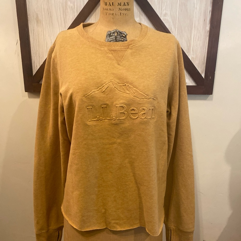 L.L. Bean Women's Golden Crew Neck Sweater sweatshirt